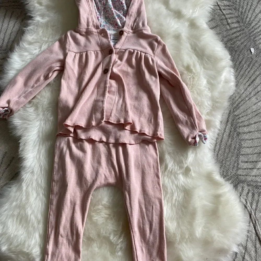 [carters] matching pink leggings & sweatshirt #10